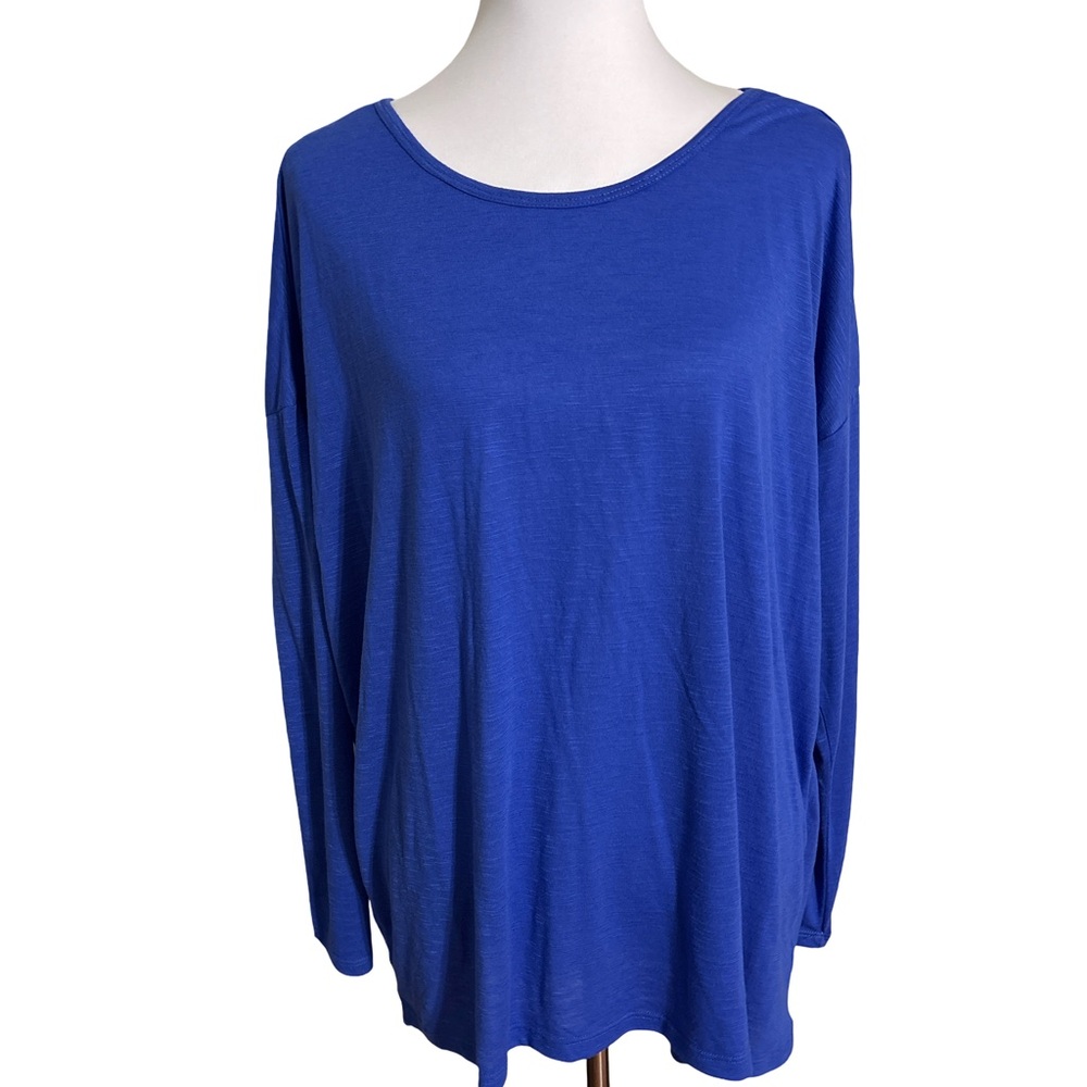 GAIAM Women's Vibrant Blue Long Sleeve Top